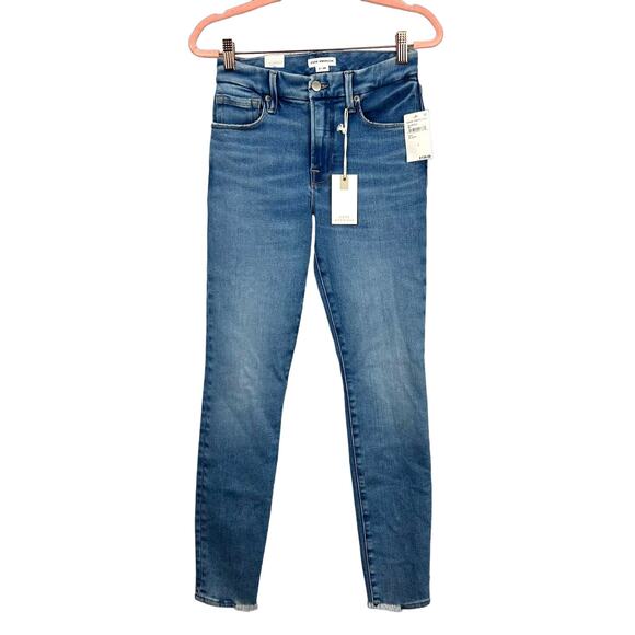 Good American Good Legs Worn Hem Blue876 Sz 2/26 NEW - Picture 2 of 12